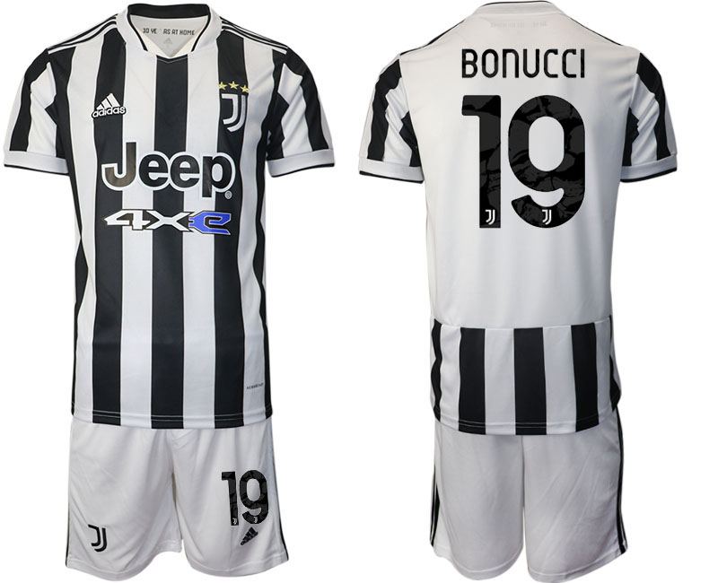 Men 2021-2022 Club Juventus home white #19 Adidas Soccer Jerseys->juventus jersey->Soccer Club Jersey